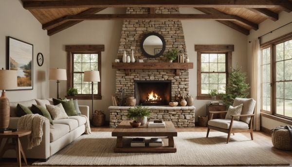 Décoration moderne et chaleureuse pour un cottage