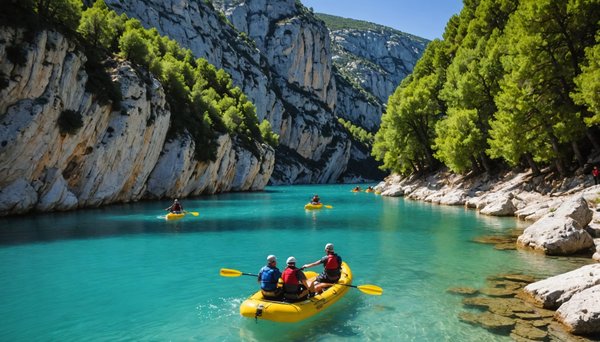 Découvrez les meilleures activités nautiques aux gorges du verdon avec camping terra verdon
