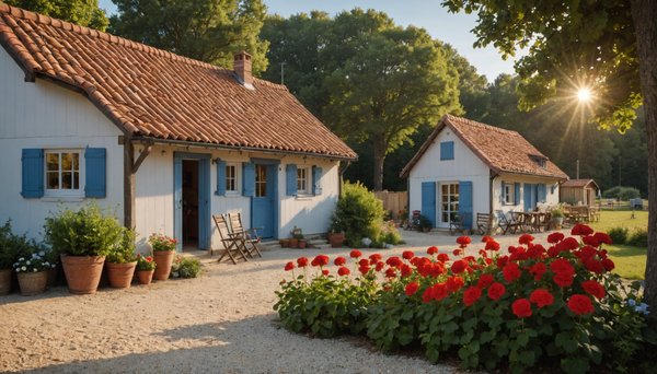 La différence entre les cottages et les mobil-homes dans les campings 5 étoiles des Landes (France)